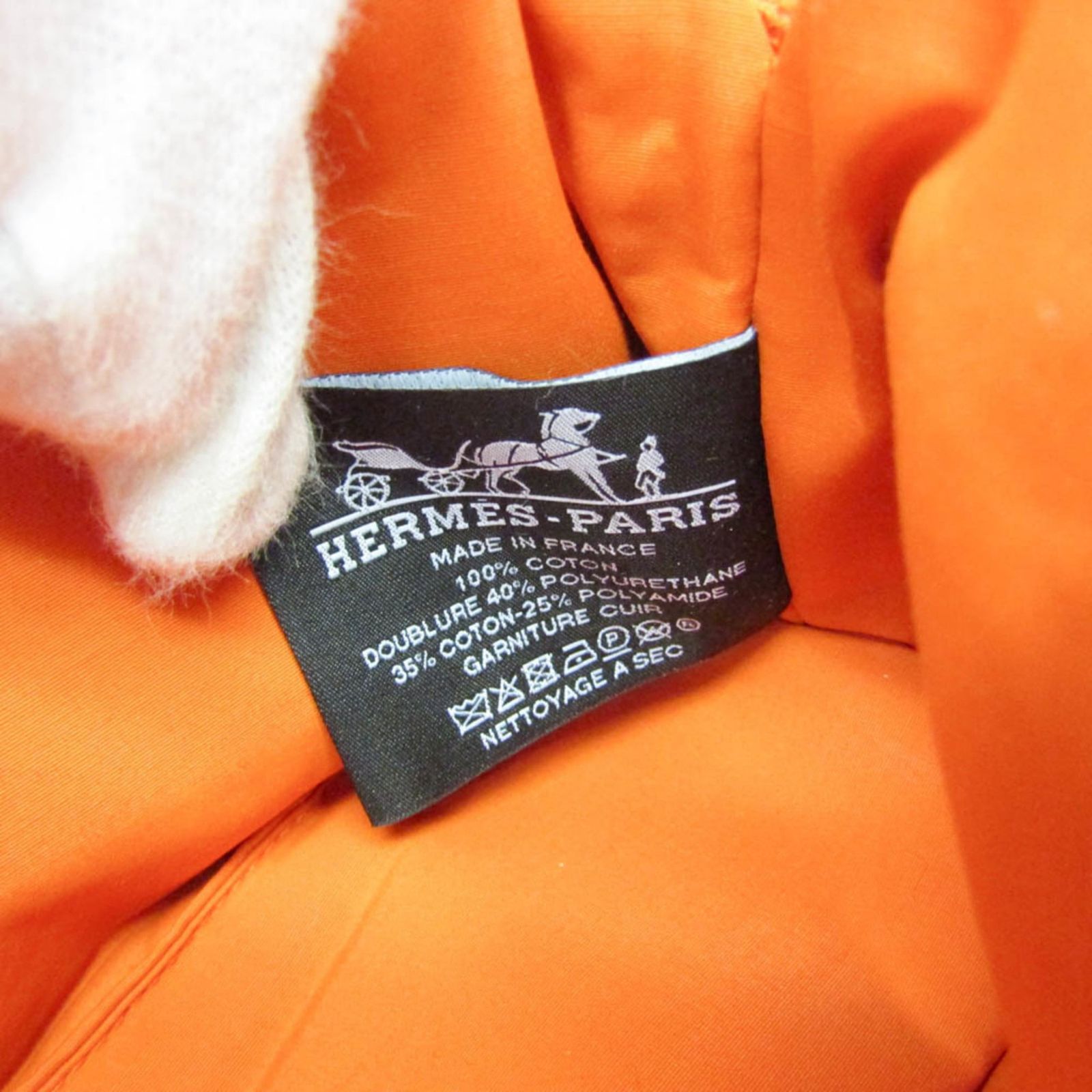 HERMES エルメス HERMES ボリードポーチ20 オレンジ シルバー金具 