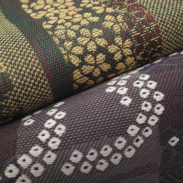 袋帯 刺繍 リバーシブル 正絹 袋帯 リサイクル 正絹 カジュアル 仕立て 