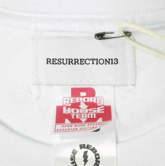 RESURRECTION13 リザラクション13 24SS Resurrection13 Painted T-Shirt ペイントオーバーサイズTシャツ M ホワイト 半袖 トップス【新古品】【中古】【RESURRECTION13】 新品 RESURRECTION13 リザラクション13 24SS Resurrection13 Painted T