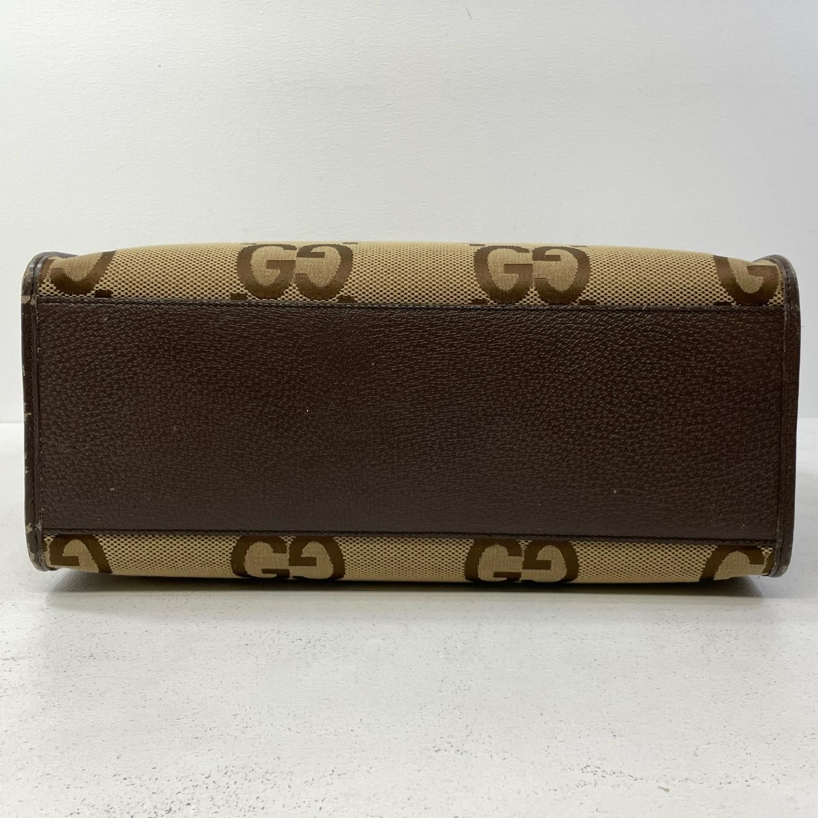 【中古】GUCCI | グッチ ジャンボGG 2way ショルダーバッグ ハンドバッグ 678839 ブラウン【尾張小牧店】 中古】GUCCI | グッチ ジャンボGG 2way ショルダーバッグ ハンドバッグ