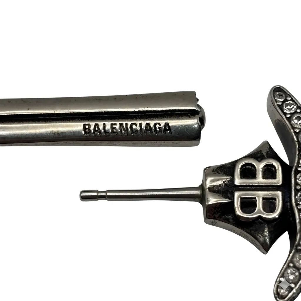 BALENCIAGA バレンシアガ GOTH SWORD ゴス ソード ピアス シルバー