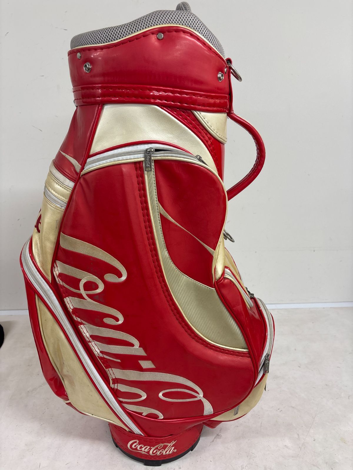 希少✨CocaCola キャディバッグ ゴルフバッグ　レッド　ロゴマーク 希少✨CocaCola キャディバッグ ゴルフバッグ レッド ロゴマーク
