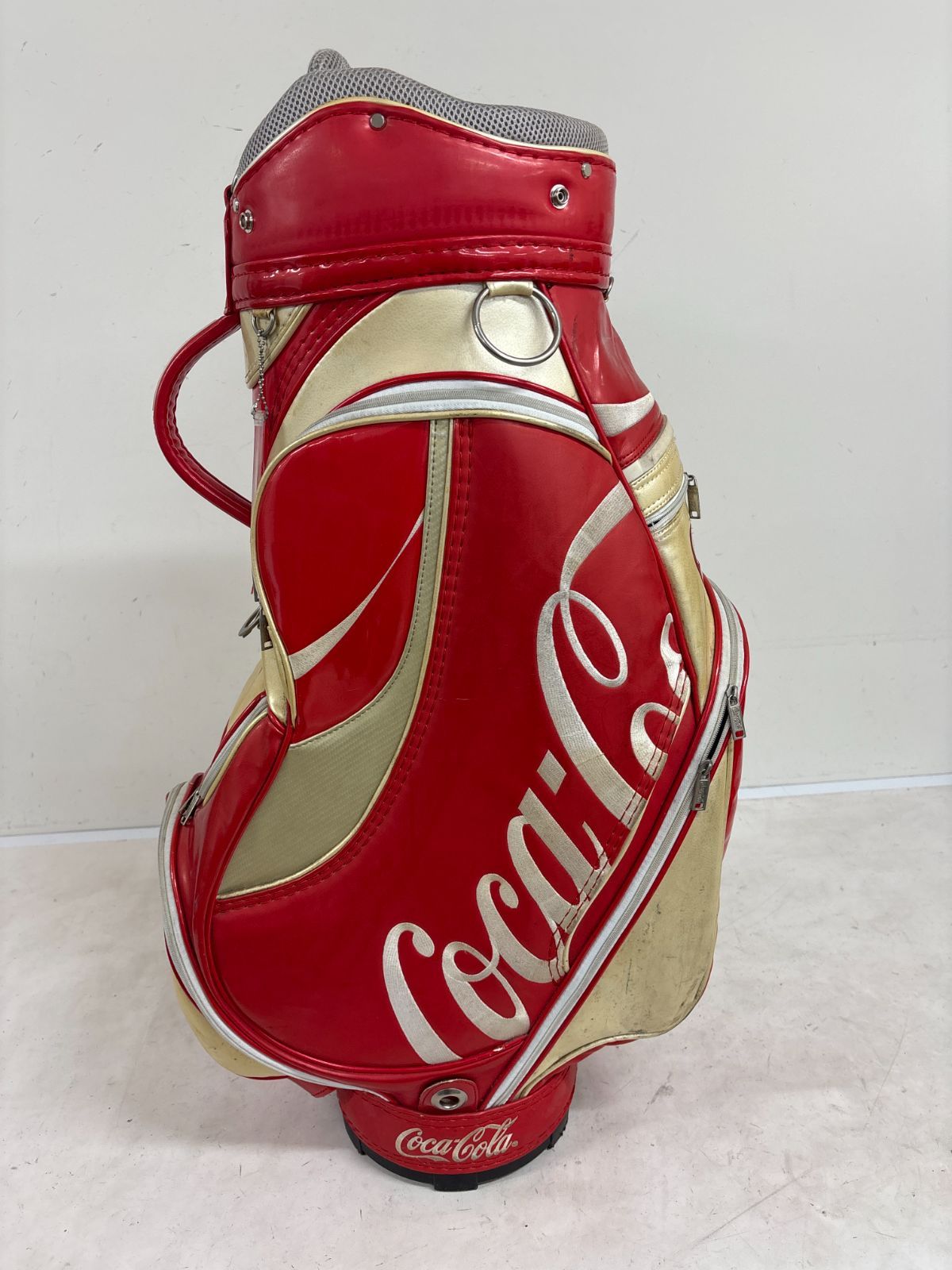 送料無料【希少】Coca-Cola コカ・コーラ キャディバッグ エナメル 