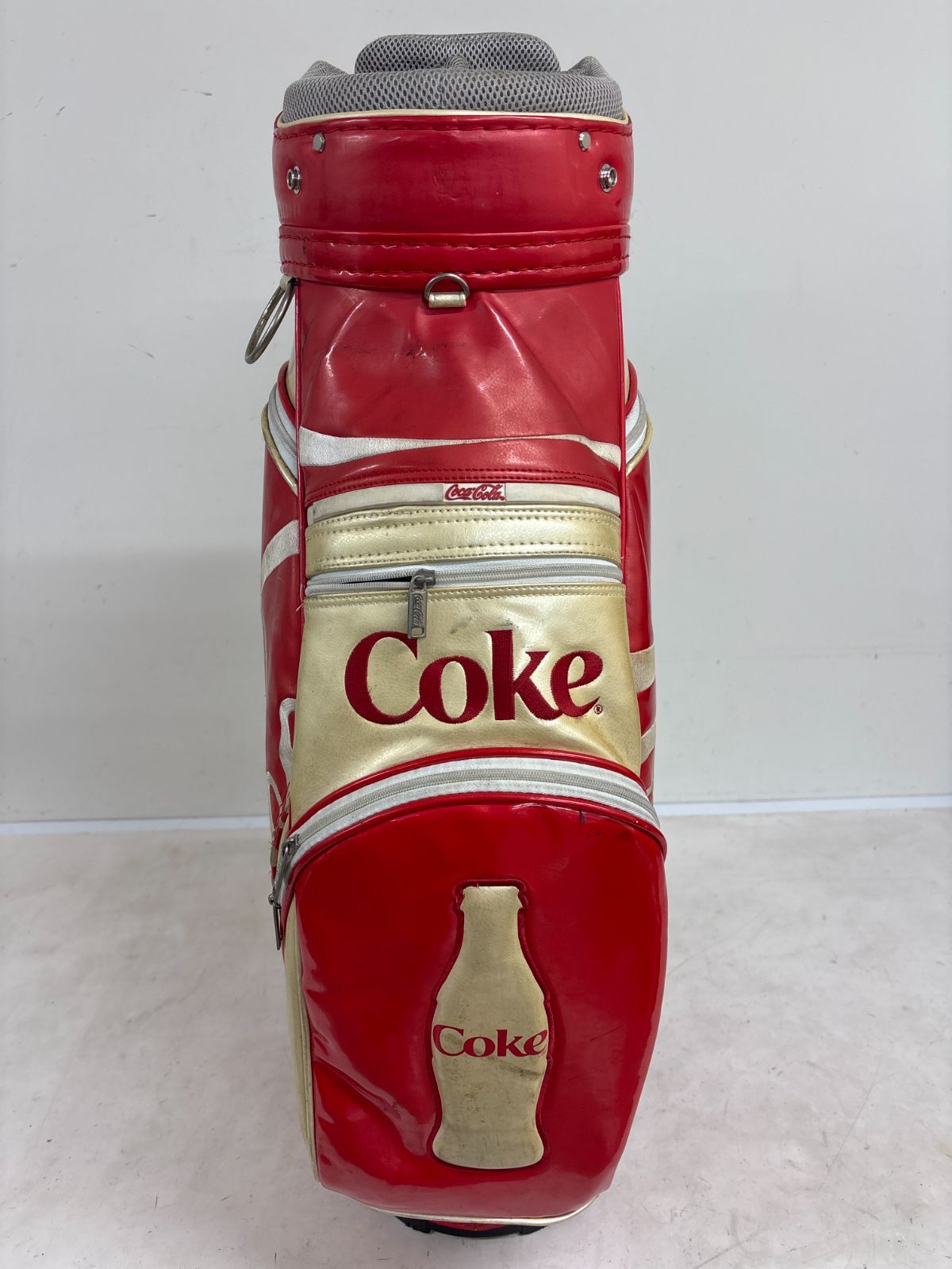 送料無料【希少】Coca-Cola コカ・コーラ キャディバッグ エナメル
