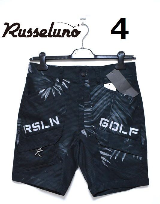 新品 ラッセルノ ゴルフ ボタニカル柄 ショーツ (4/Mサイズ)　Ⓗ 定価2万5300円】新品 ラッセルノ ゴルフ ボタニカル柄 ショーツ 4(M