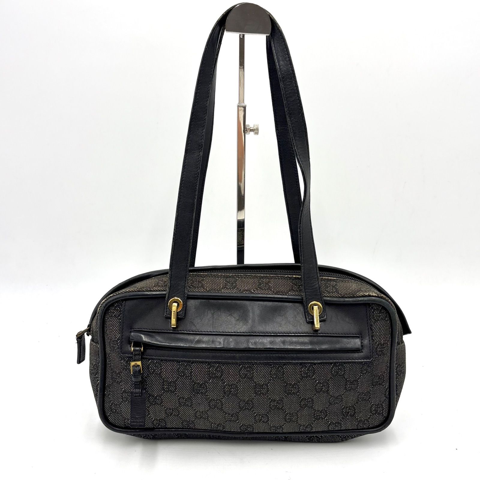 GUCCI グッチ GGデニム ショルダーバッグ トートバッグ 肩掛け鞄 Y2K 