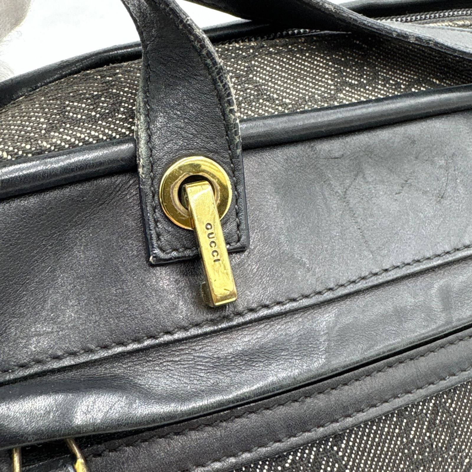 GUCCI グッチ GGデニム ショルダーバッグ トートバッグ 肩掛け鞄 Y2K 