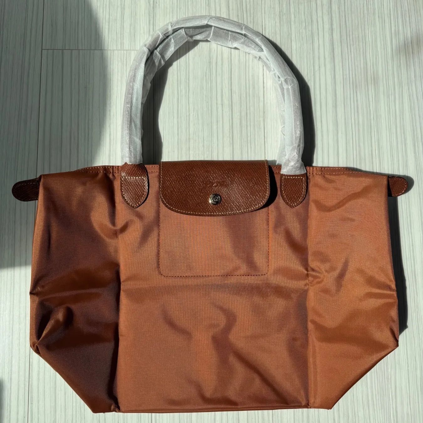 Longchamp ル プリアージュ コニャック Lサイズ ナイロン ショルダー 