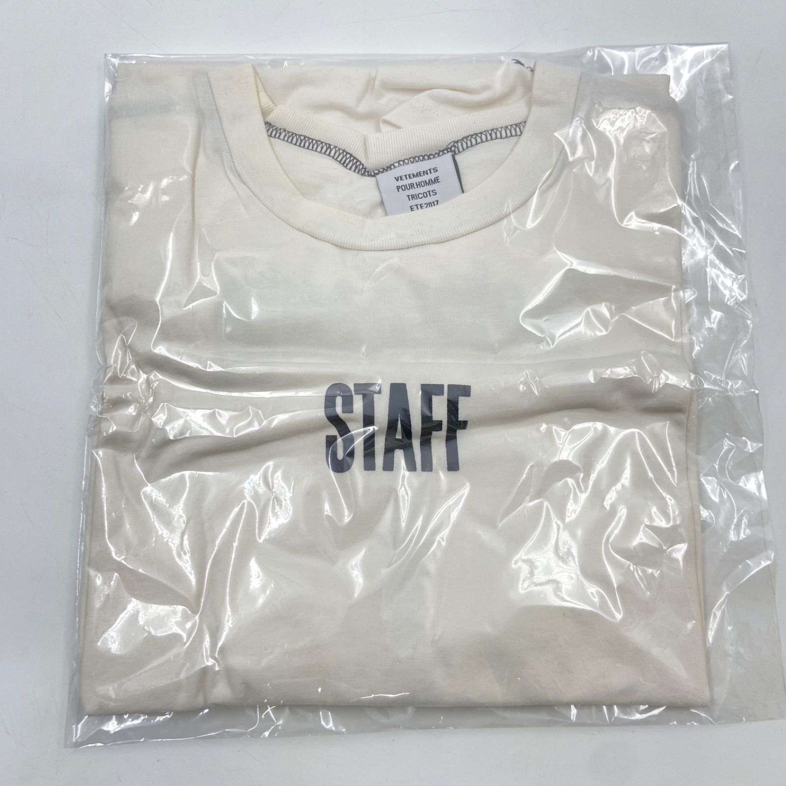 VETEMENTS ヴェトモン Tシャツ Sサイズ コットン ホワイト 無地 - メルカリ