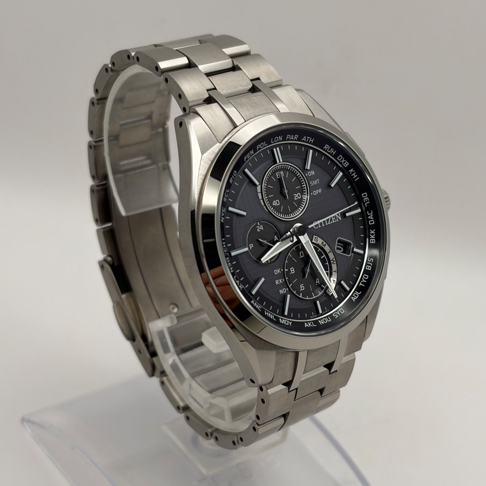T817）美品 正常稼働 CITIZEN シチズン ATTESA アテッサ 電波ソーラー 