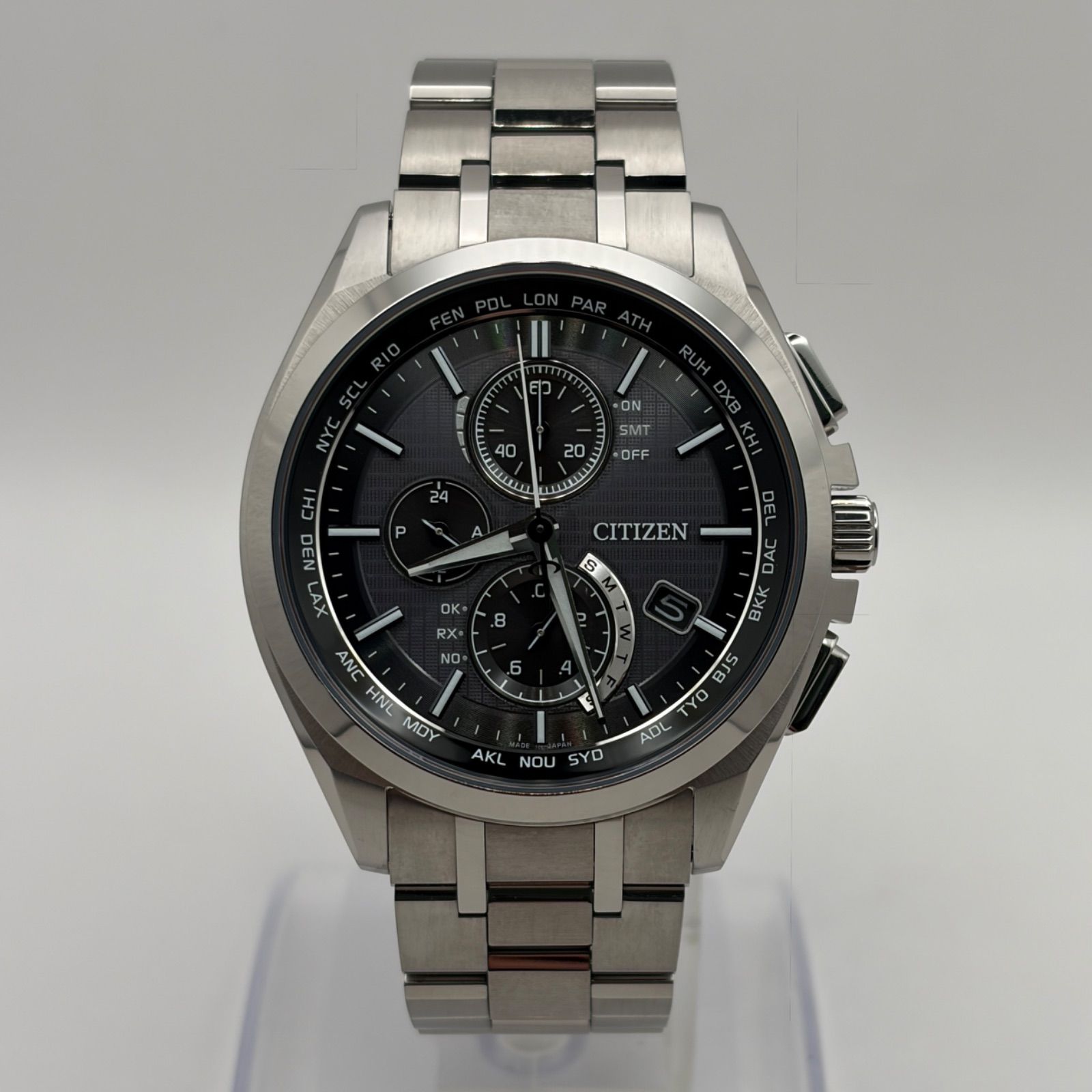 T817）美品 正常稼働 CITIZEN シチズン ATTESA アテッサ 電波ソーラー 