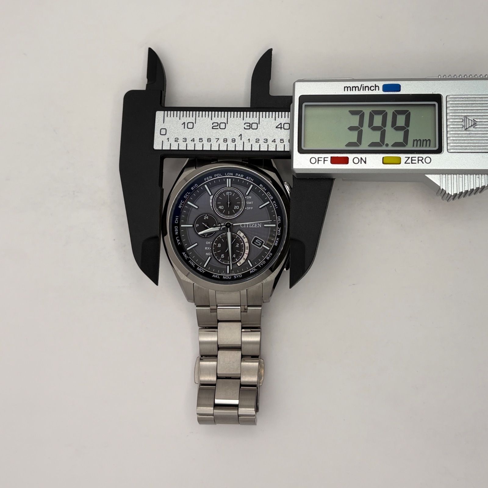 T817）美品 正常稼働 CITIZEN シチズン ATTESA アテッサ 電波ソーラー 