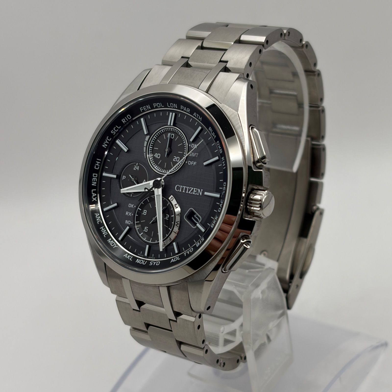 稼働 CITIZEN ATTESA 腕時計 電波ソーラー チタン 2253 【公式通販】