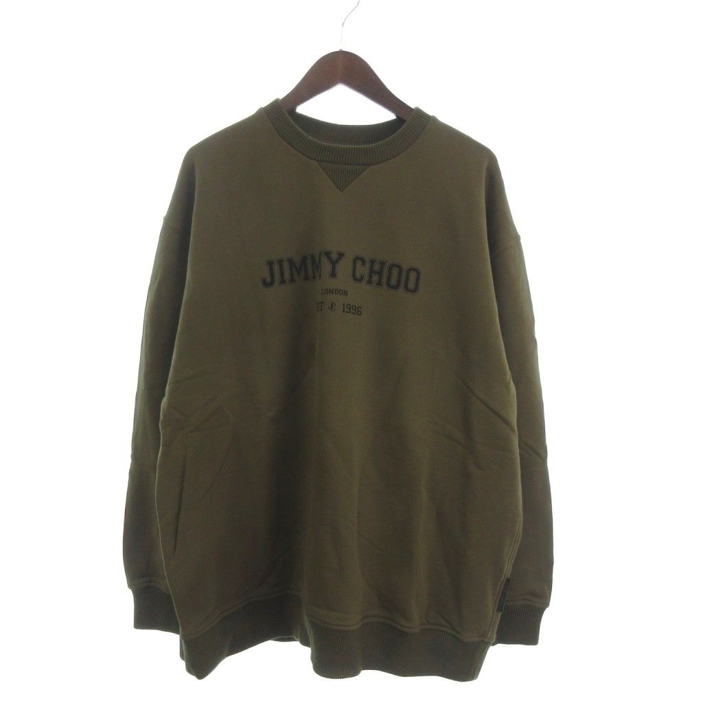 ジミーチュウ JIMMY CHOO スウェット トレーナー 長袖 ロゴプリント 裏 