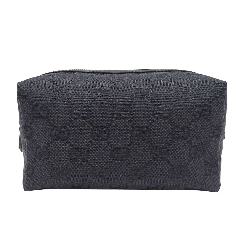 グッチ GUCCI ポーチ レディース ブランド GGキャンバス ブラック 