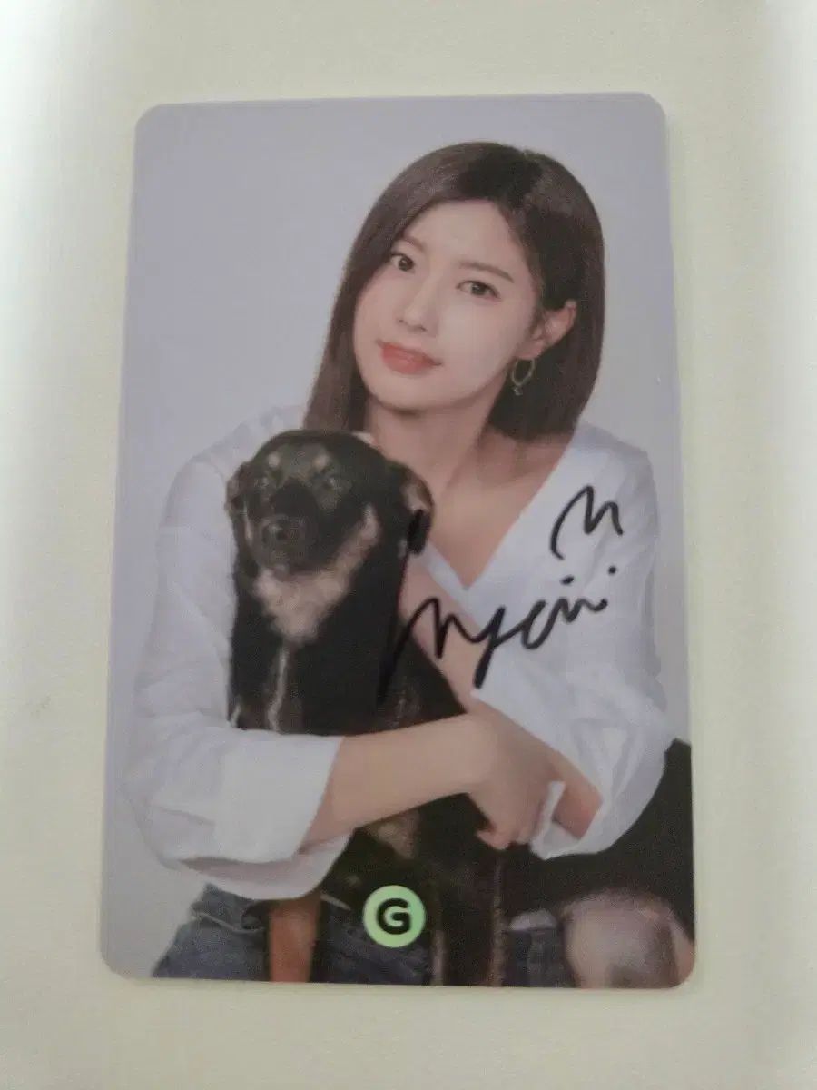 IZ*ONE アイズワン カンヘウォン サイン入りポスター チェキ 当選 IZ*ONE(アイズワン) カン・ヘウォン(KANG HYEWON) 保護犬 サインフォト
