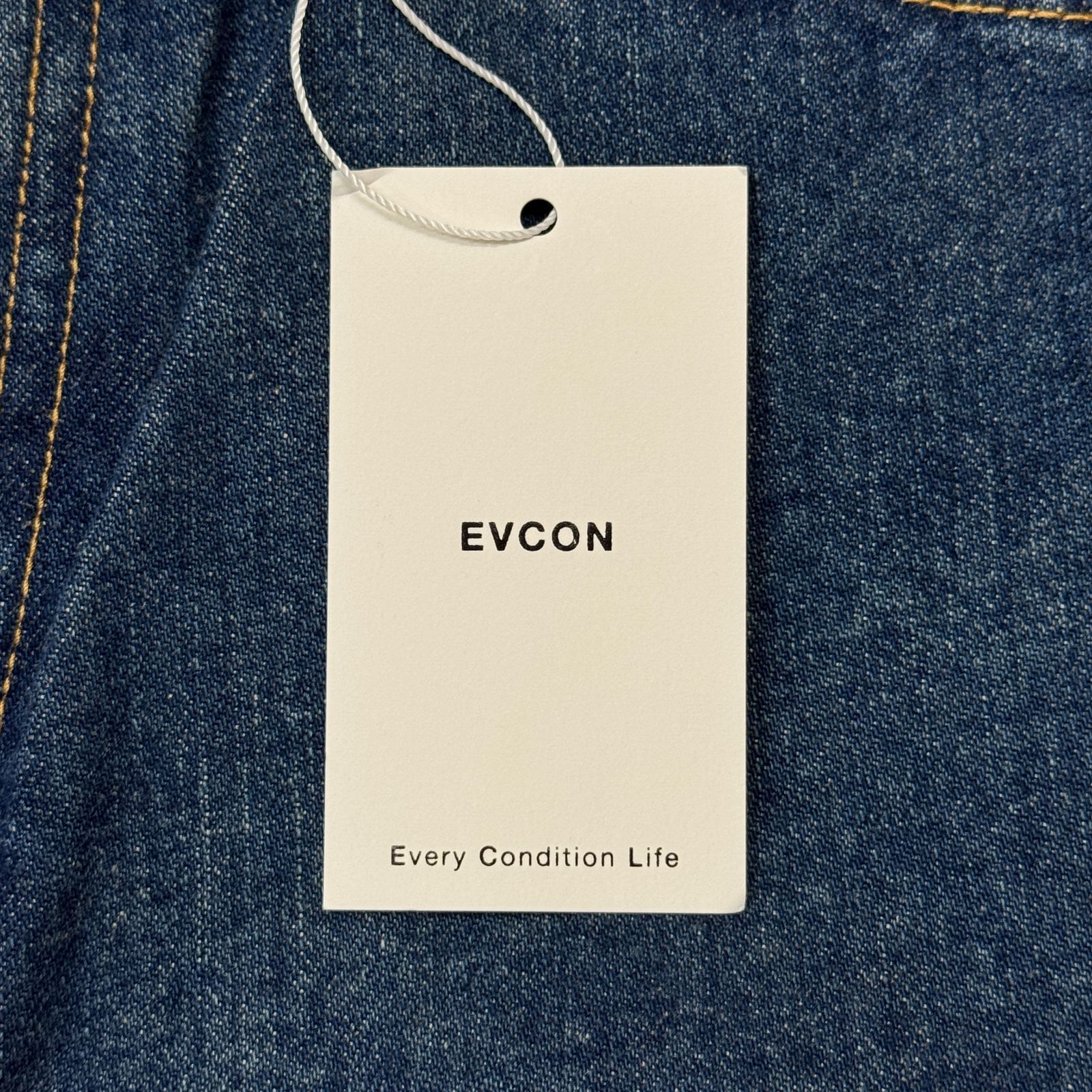 未使用 EVCON 5POCKET WIDE DENIM PANTS 5ポケットワイドデニムパンツ 
