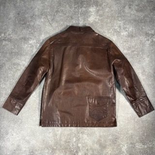 Raggio Dest Raggio Dest ラッジオ・デスト イタリア製 プルオーバーレザージャケット 革ジャン メンズ M ブラウン 茶色 Raggio Dest Raggio Dest ラッジオ・デスト イタリア製 プルオーバー
