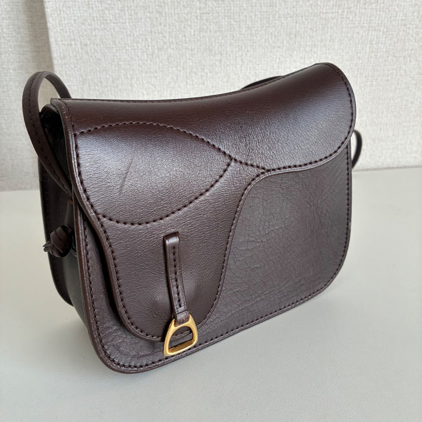 leather craft by emi 板垣 イタガキ いたがき鞄 サドル バッグ
