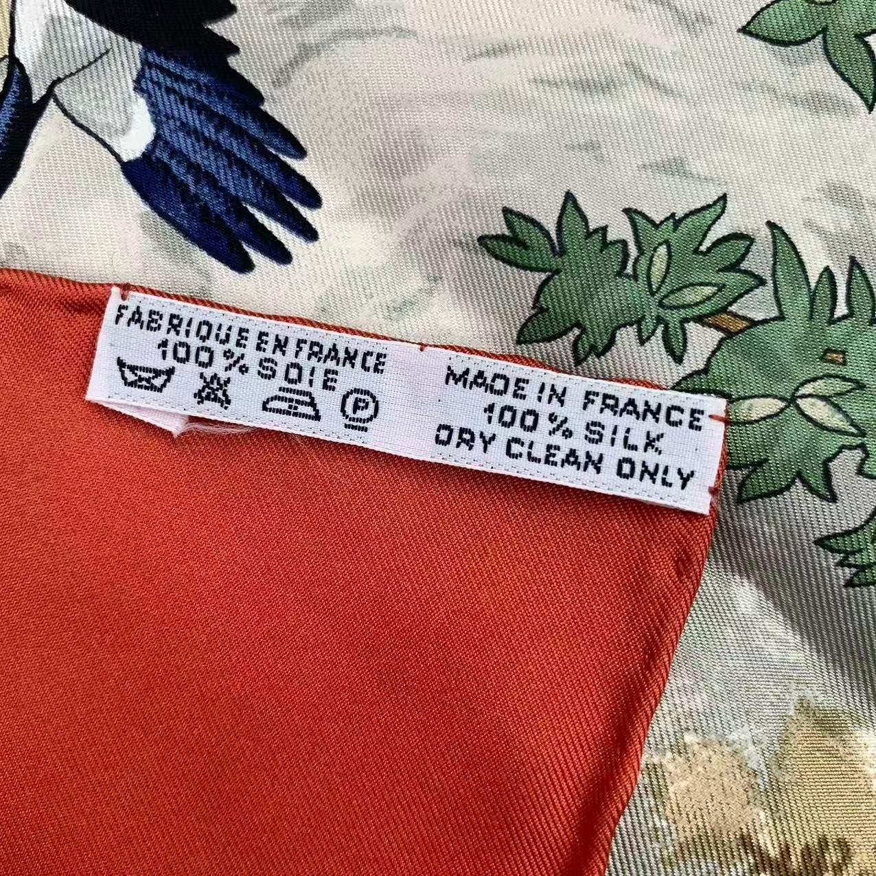 新品同様 HERMES エルメス スカーフ シルク カレ90 SICHUAN 四川省