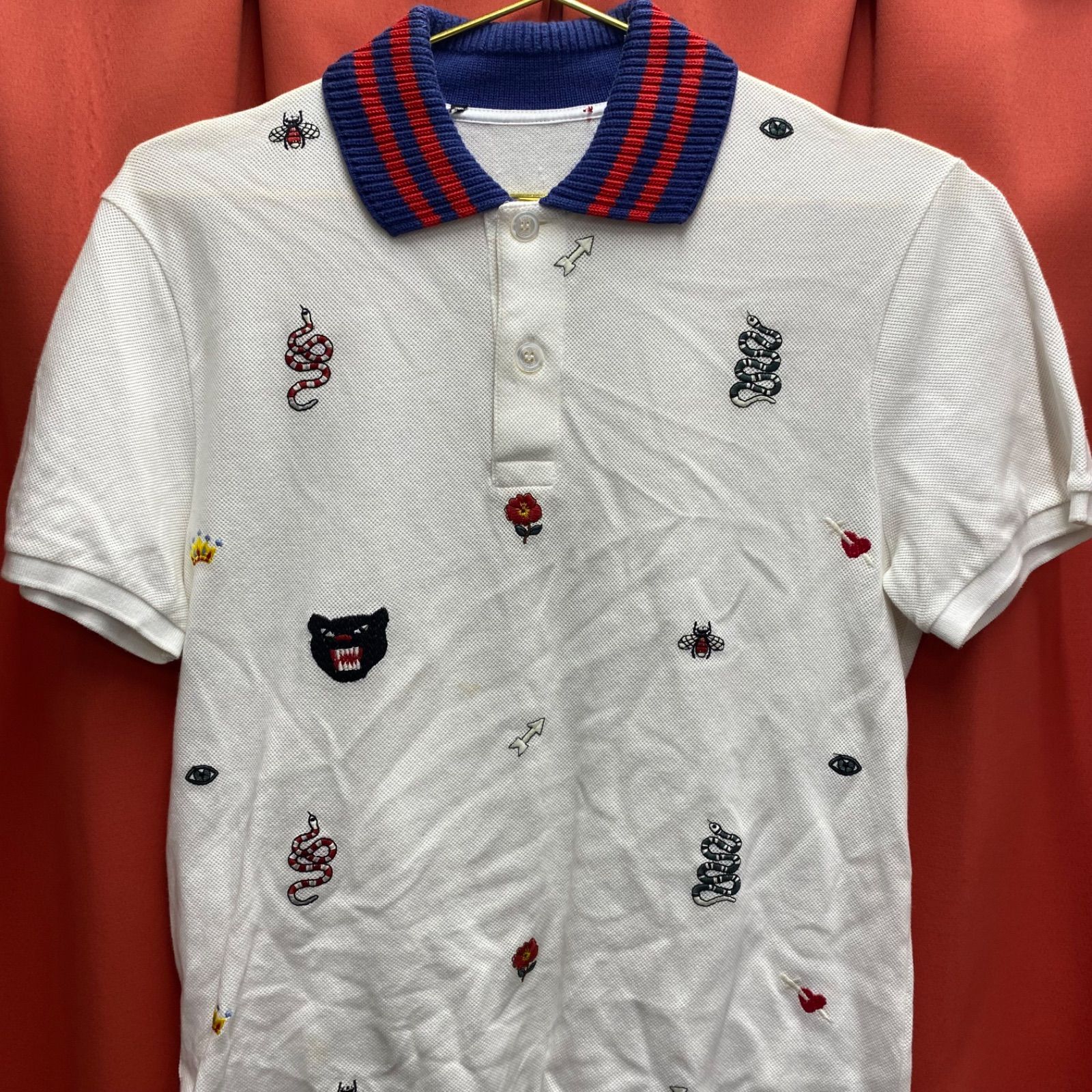 GUCCI グッチ シンボル エンブロイダリー ポロシャツ 半袖 スポーツ