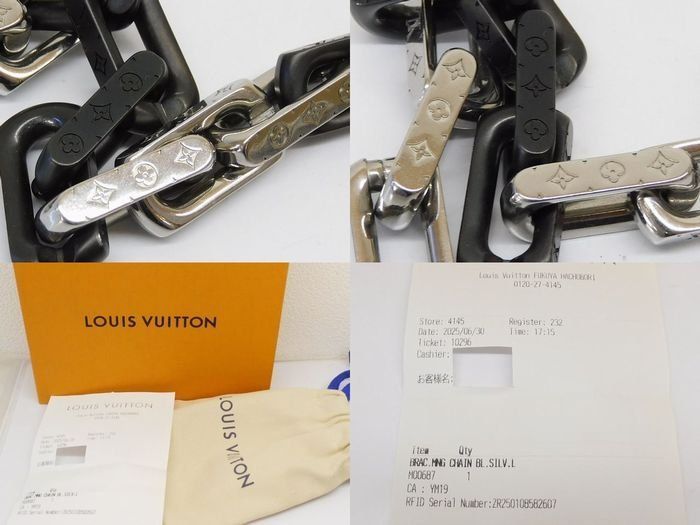 美品 ヴィトン □ M00687 ブレスレット・モノグラム チェーン L 全長