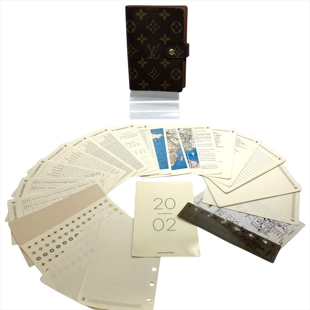 ルイヴィトン LOUIS VUITTON アジェンダPM 手帳カバー モノグラム キャンバス R20005 ブラウン ゴールド金具 CA0071 ユニセックス【中古】 LOUIS VUITTON ルイヴィトン 手帳カバー アジェンダPM モノグラム