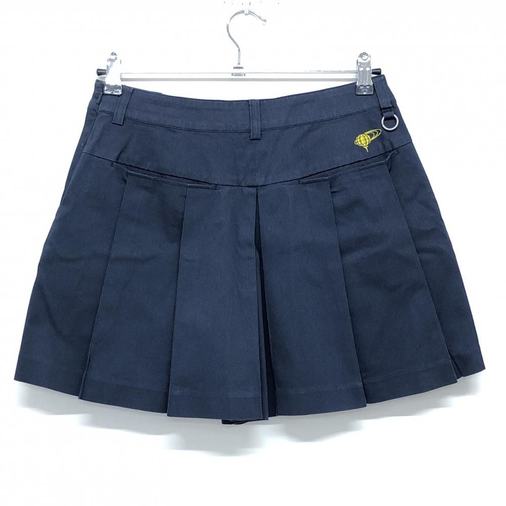 ruu 新品タグ付き BEAMS GOLFプリーツ キュロット ビームスゴルフ キュロットスカート ネイビー プリーツ ロゴ刺しゅう