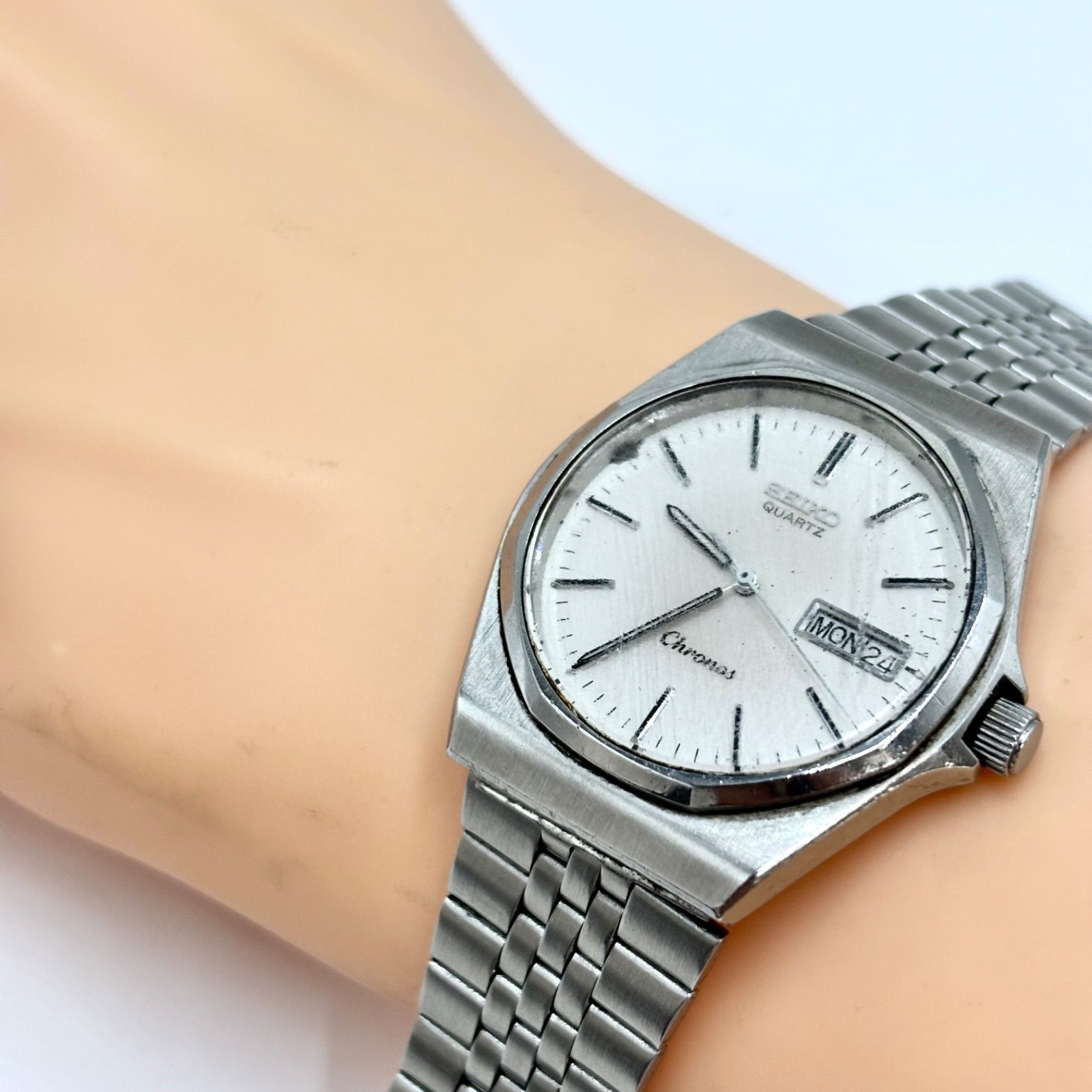 セイコー SEIKO Chronos クロノス 腕時計 デイデイト クォーツ メンズ 