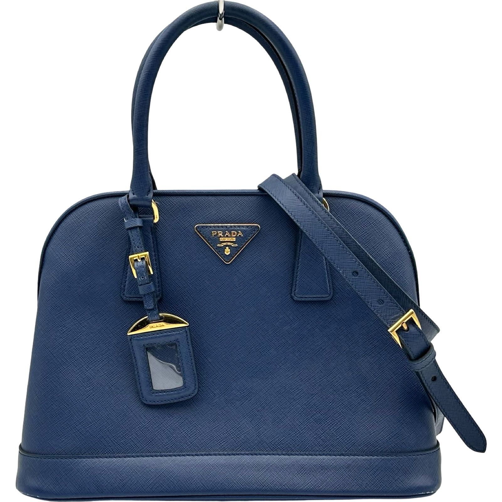 PRADA ネイビー ショルダーバッグ