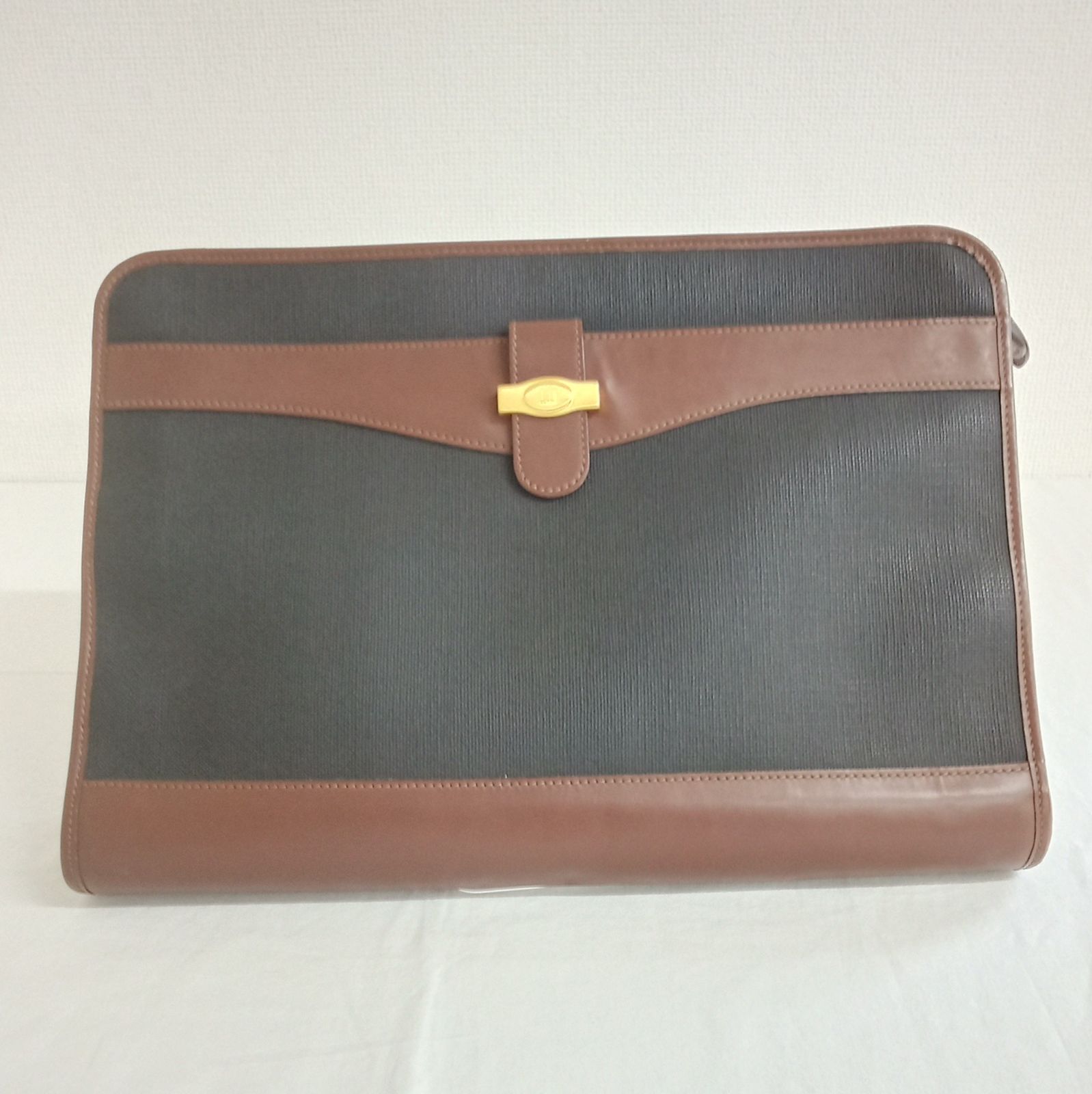 dunhill (ダンヒル） クラッチバッグ 書類ケースレーザ×キャンバス 