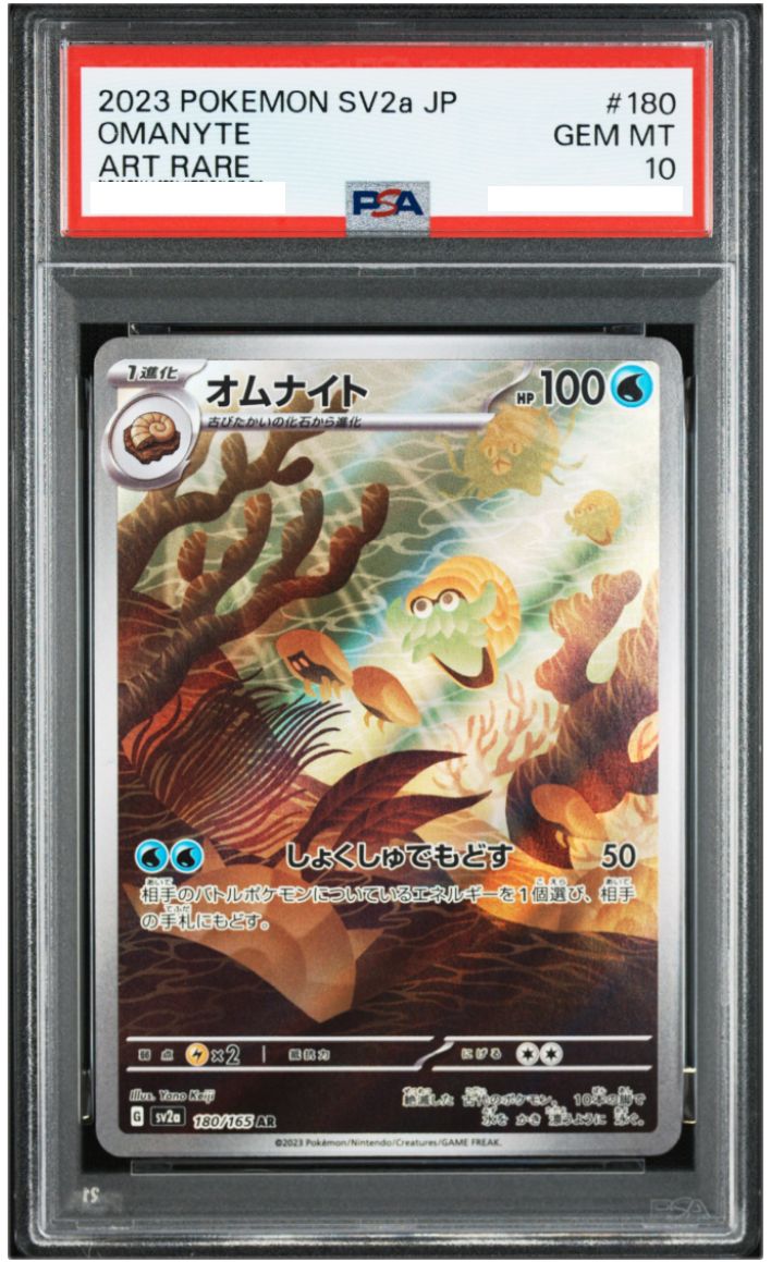 ポケモンカード オムナイト AR SV2a ポケモンカード151 収録 PSA10