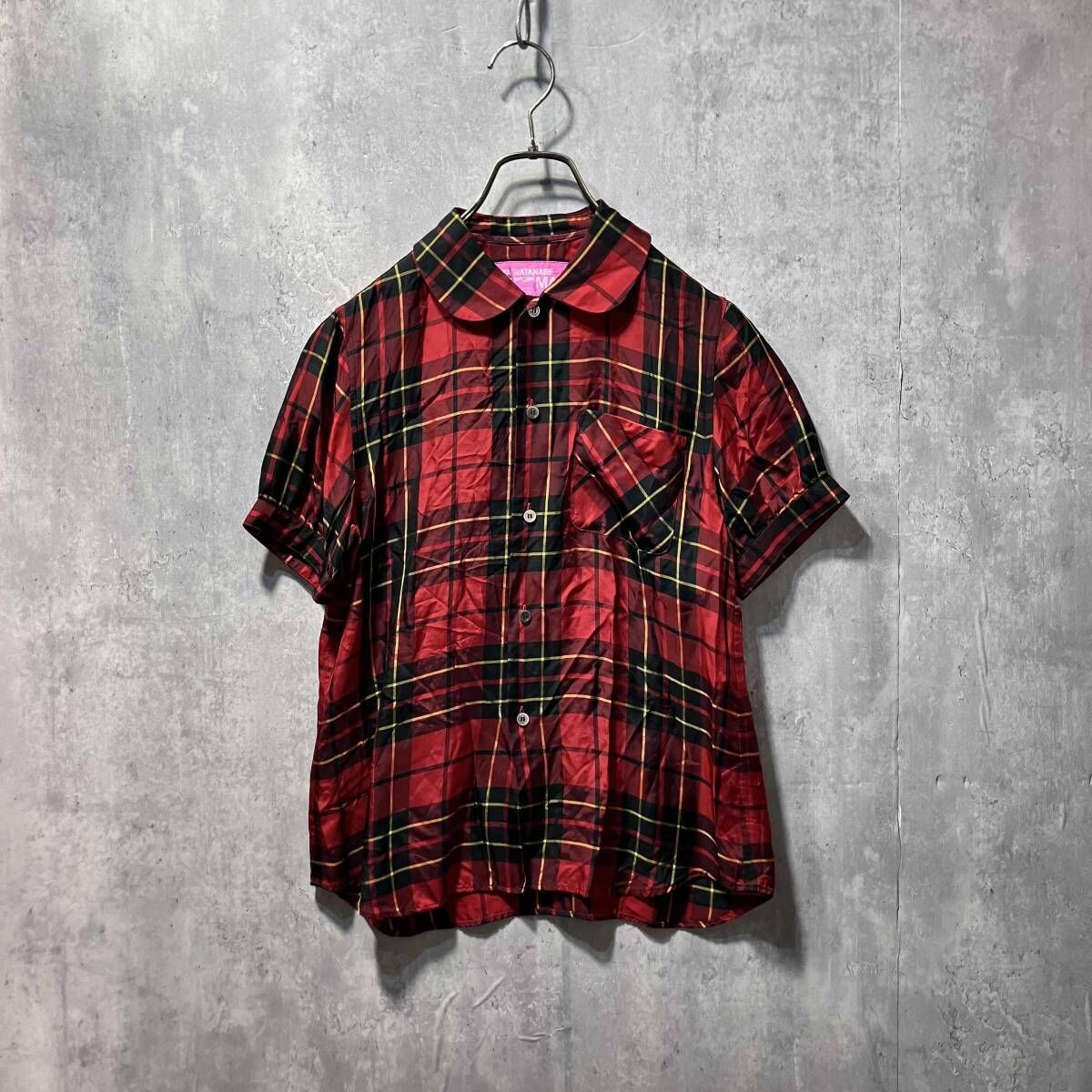 03AW JUNYA WATANABE MAN S/SチェックシャツUK-B030 サイズS チェック