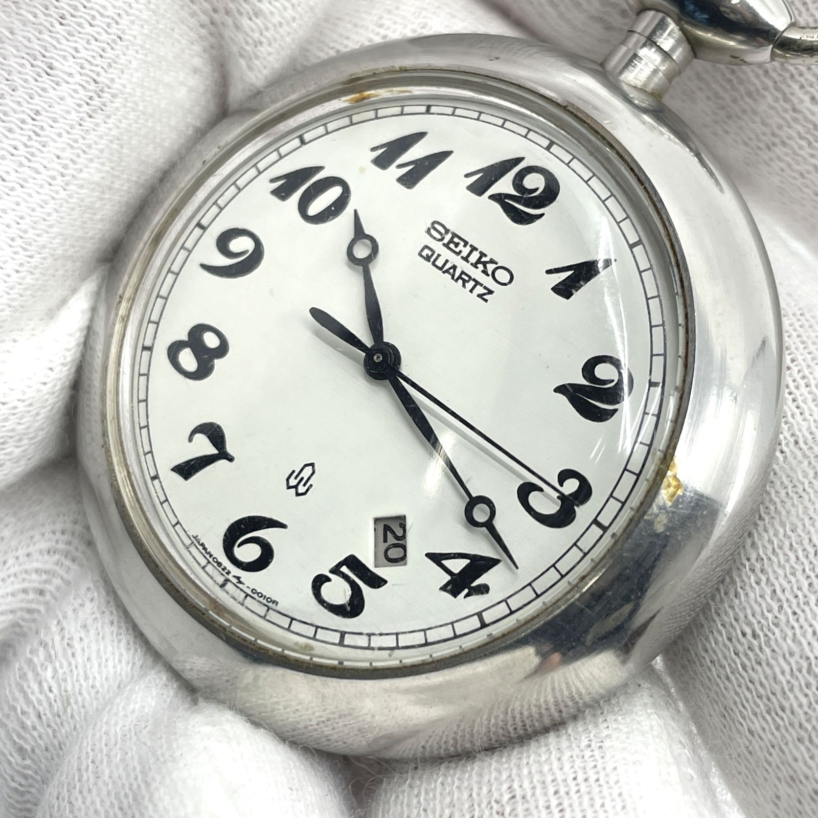 動作未確認 SEIKO セイコー 懐中時計 0822-0010 白文字盤 - メルカリ