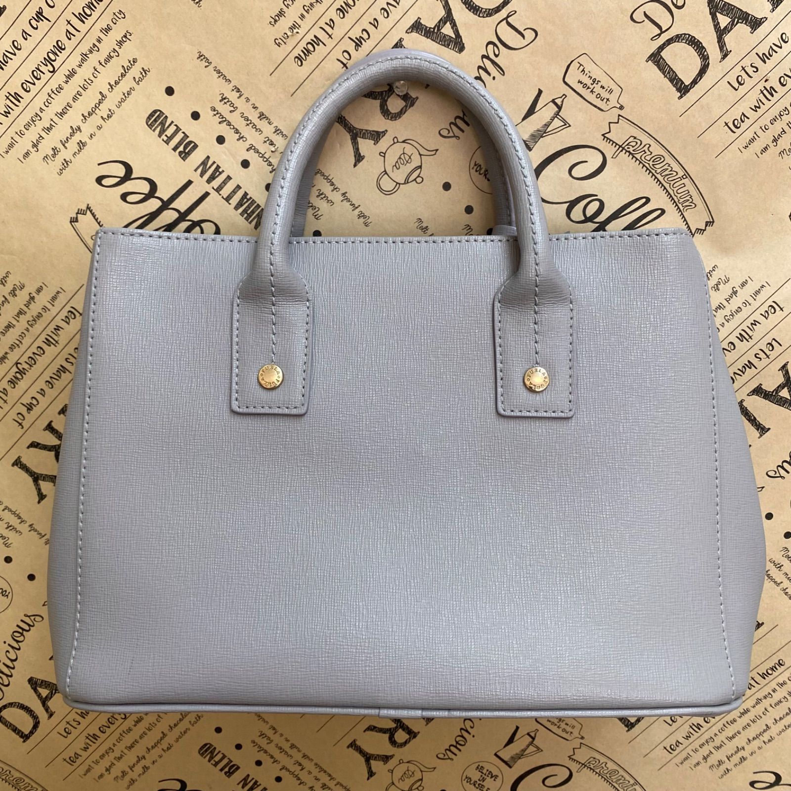 フルラ ハンドバッグ グレー 旅行 ビジネス フォーマル トート GD63 