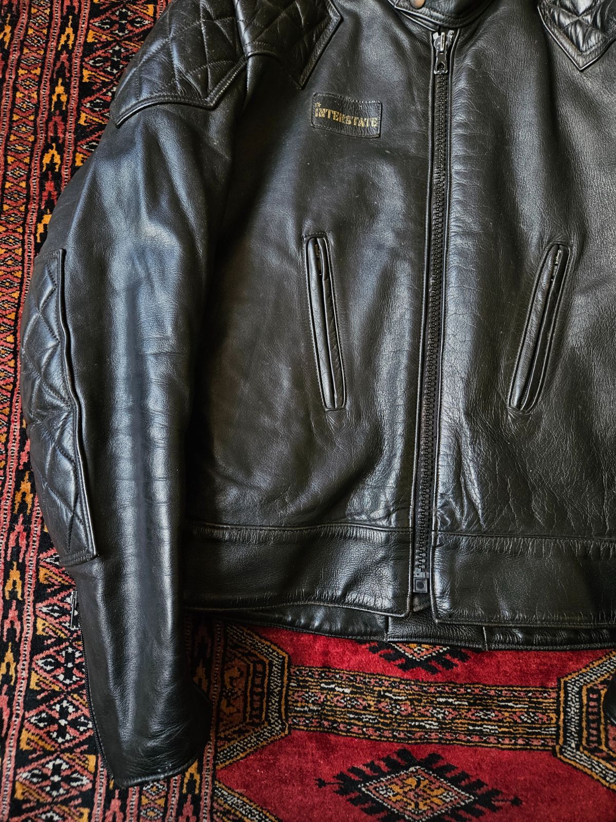 70s～ UK Vintage [INTERSTATE LEATHERS] 