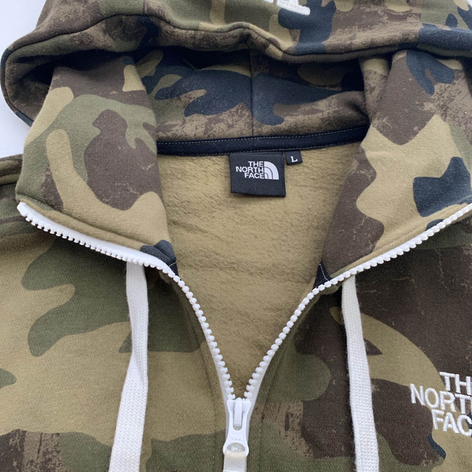 THE NORTH FACE カモフラ ジップパーカー フーディ NT62131 迷彩 長袖 