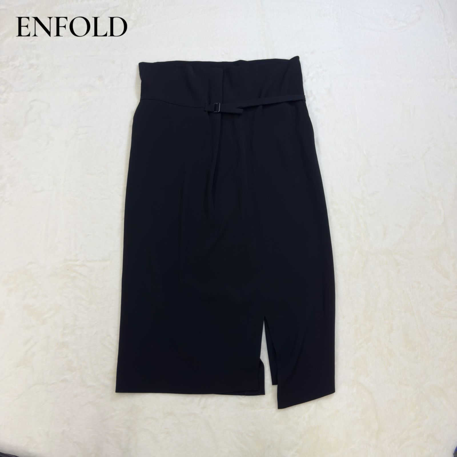 美品】ENFOLD エンフォルド ダブルクロス ドローストリング マキシ 