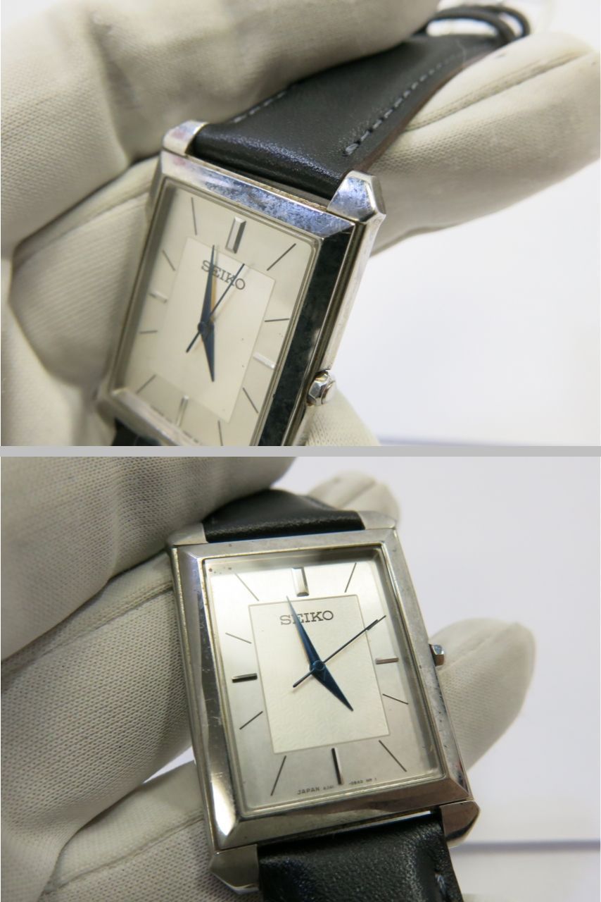 セイコードルチェ 腕時計 4J41-0AS0 レクダングル クオーツ SEIKO