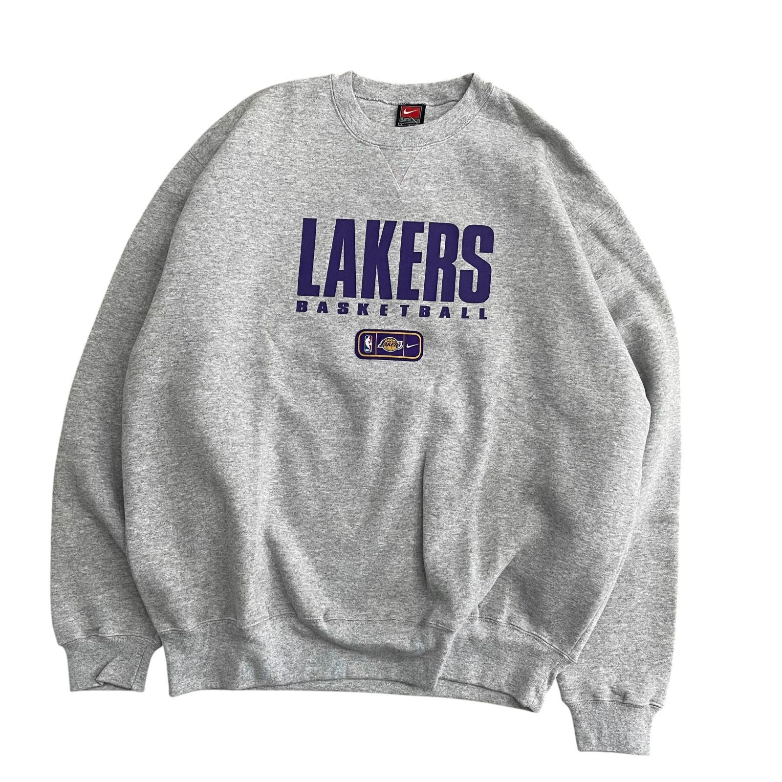 NIKE】 90s VINTAGE NIKE NBA LOSANGELS LAKERS SWEAT GREY ナイキ 