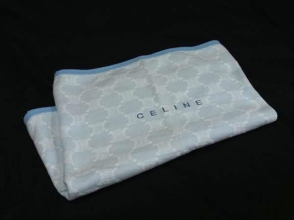 □美品□ CELINE セリーヌ マカダム柄 コットン100％ ブラインケット