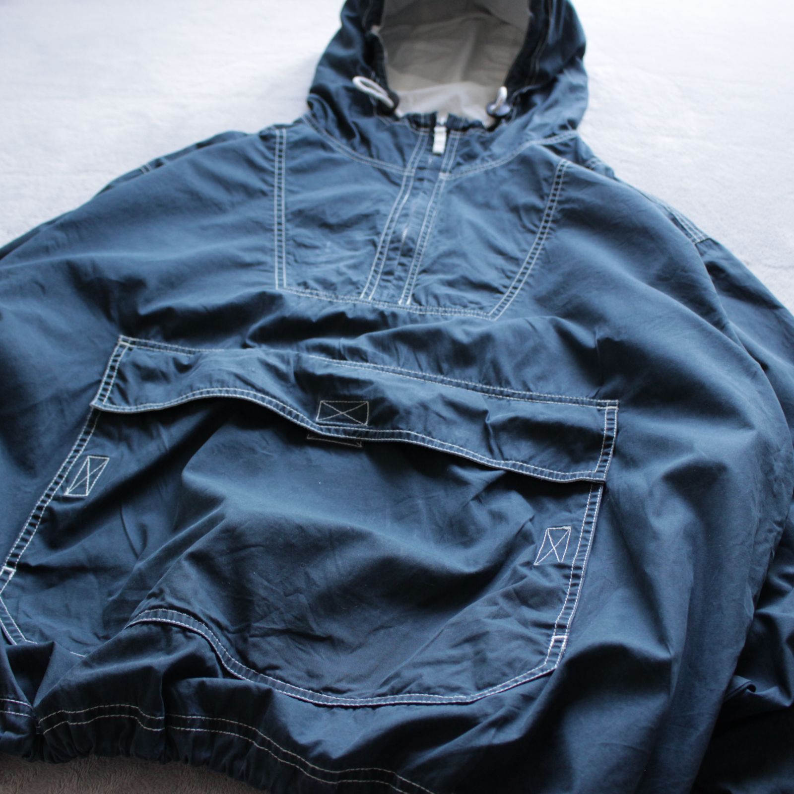 OLD GAP コットン アノラックパーカー L ネイビー - メルカリ