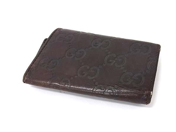 GUCCI グッチ 138093 グッチシマ レザー 6連 キーケース 鍵入れ メンズ