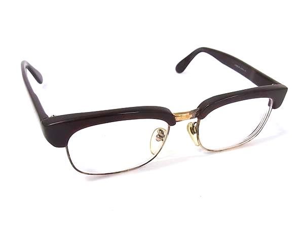 KING IMDERIAL FRAME JOHNSON ヴィンテージ 度入り メガネ 眼鏡 めがね メンズ レディース ブラウン系 DM7304