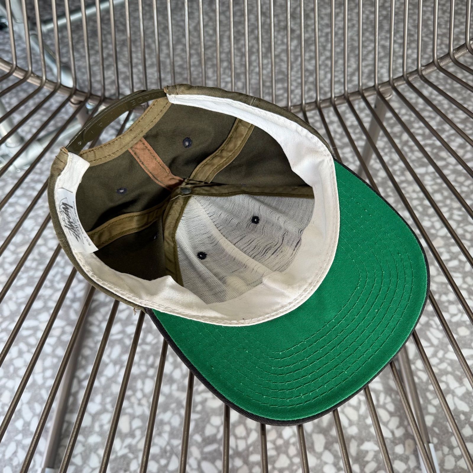 STUSSY / 80's usa製 logo cap size Free オールドステューシー 白タグ