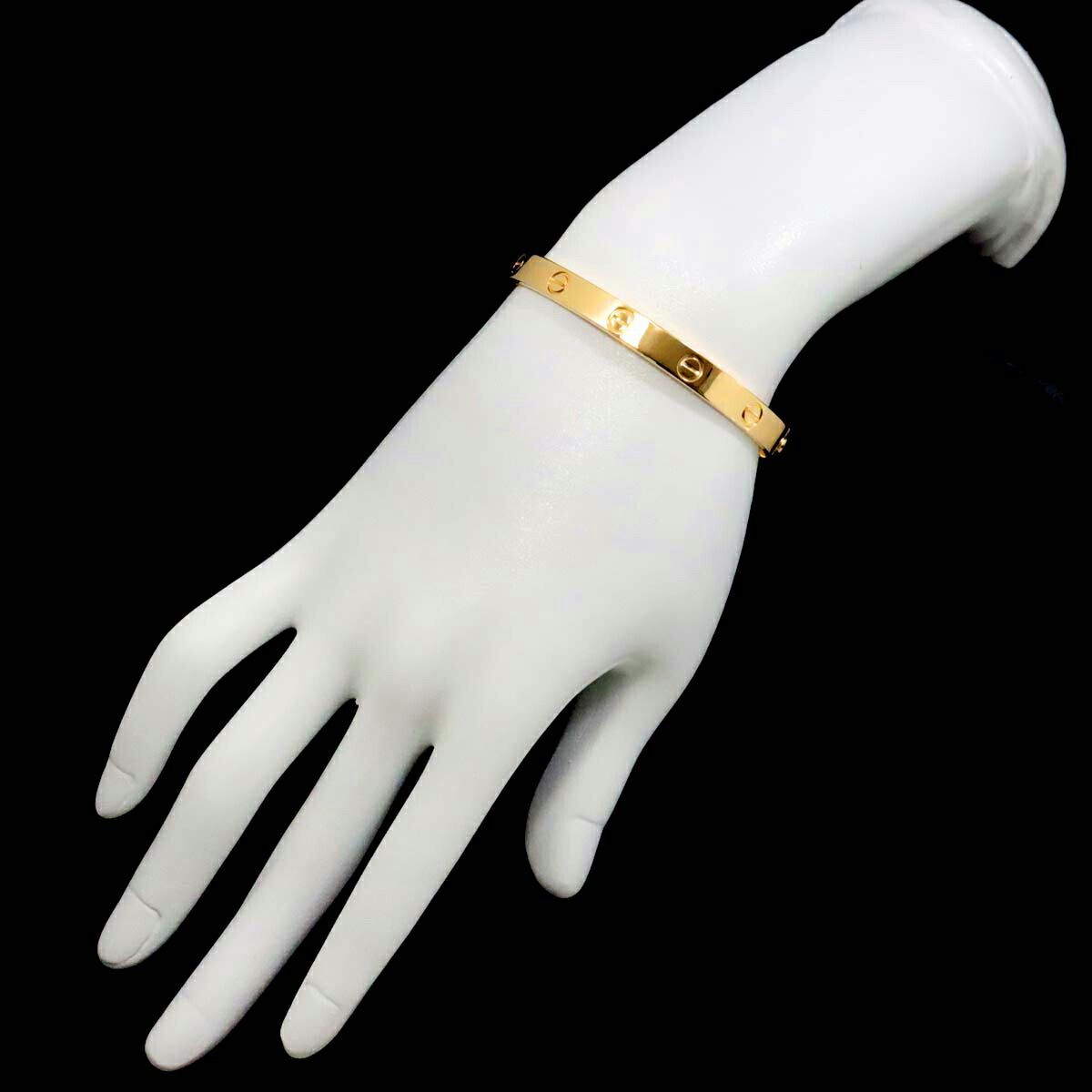 カルティエ Cartier ラブ ブレス #16 K18 YG イエローゴールド 750 