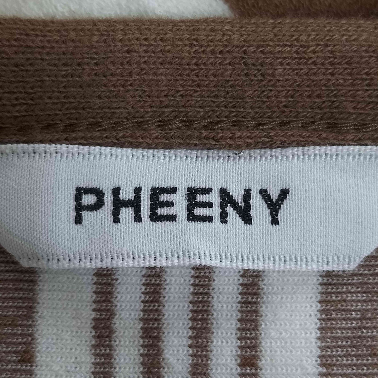 フィーニー PHEENY 24SS Pile border poncho dress パイルボーダー 