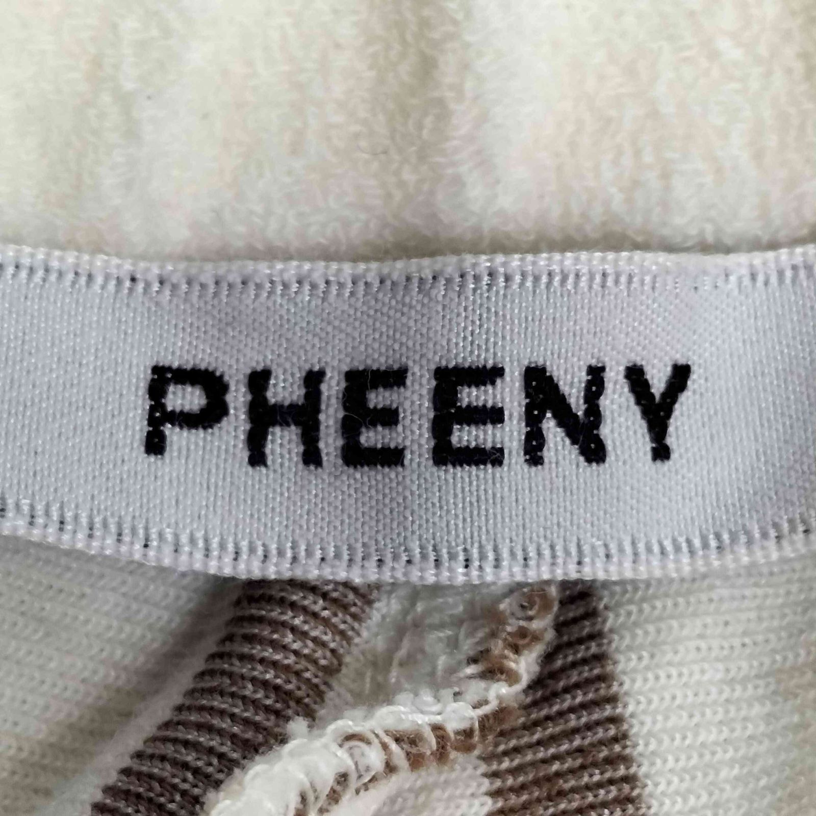 フィーニー PHEENY 24SS PILE BORDER FLARED PANTS パイル ボーダー
