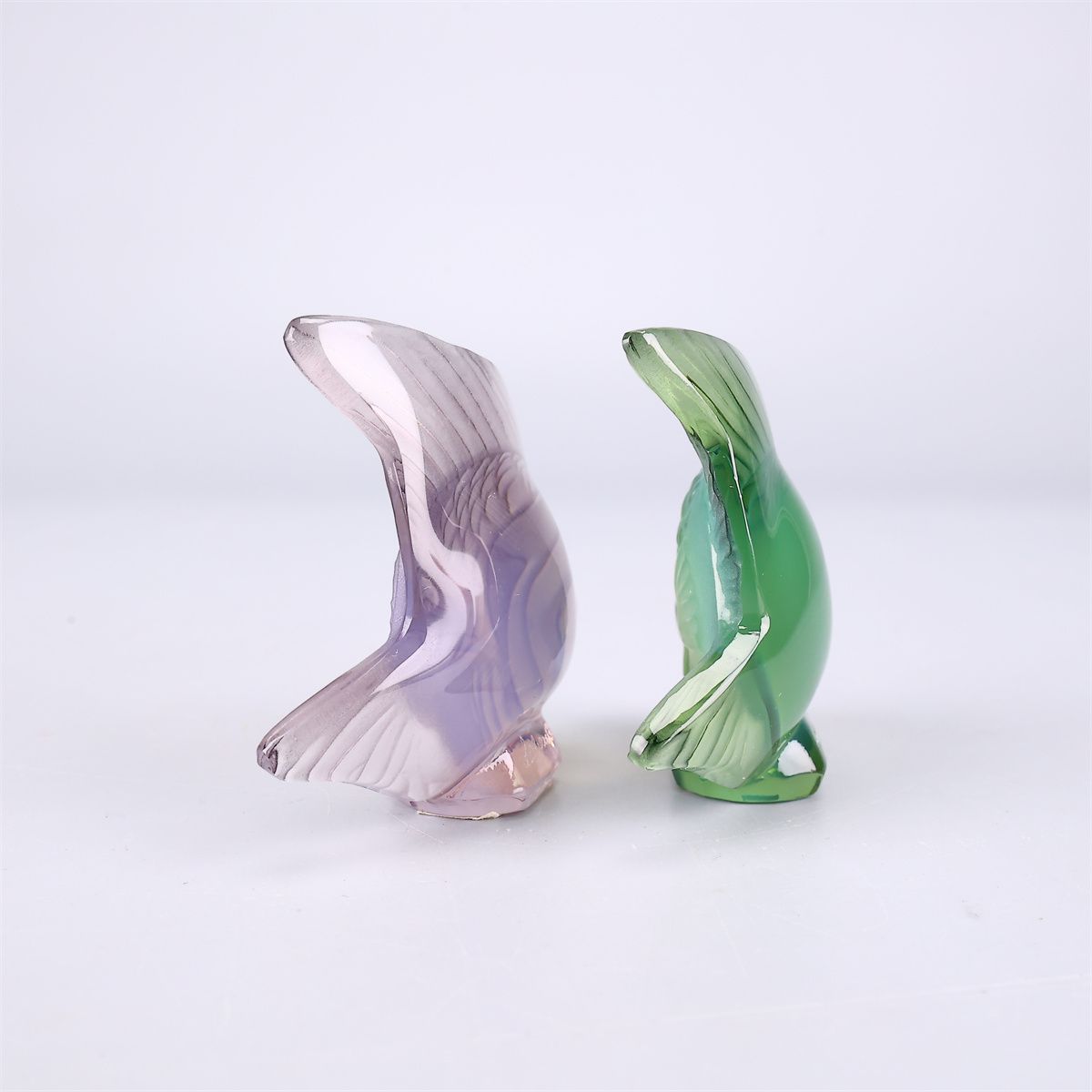 Rene Lalique 【ルネ・ラリック】 クリスタルガラス 二色 金魚 小置物