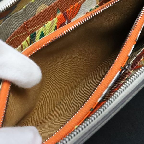 【広尾店】エルメス HERMES アザップロング シルクイン 長財布 エバーカラー 白 B刻印(2023年製) 【18883】 広尾店】エルメス HERMES アザップロング シルクイン 長財布 エバー
